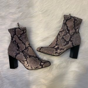 Steve Madden Snake Print Booties